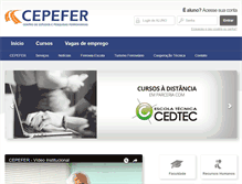 Tablet Screenshot of cepefer.com.br